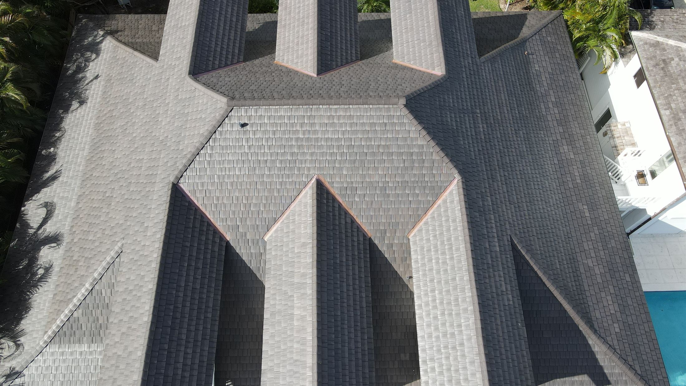 Plan view of a finished Enviroshake roof